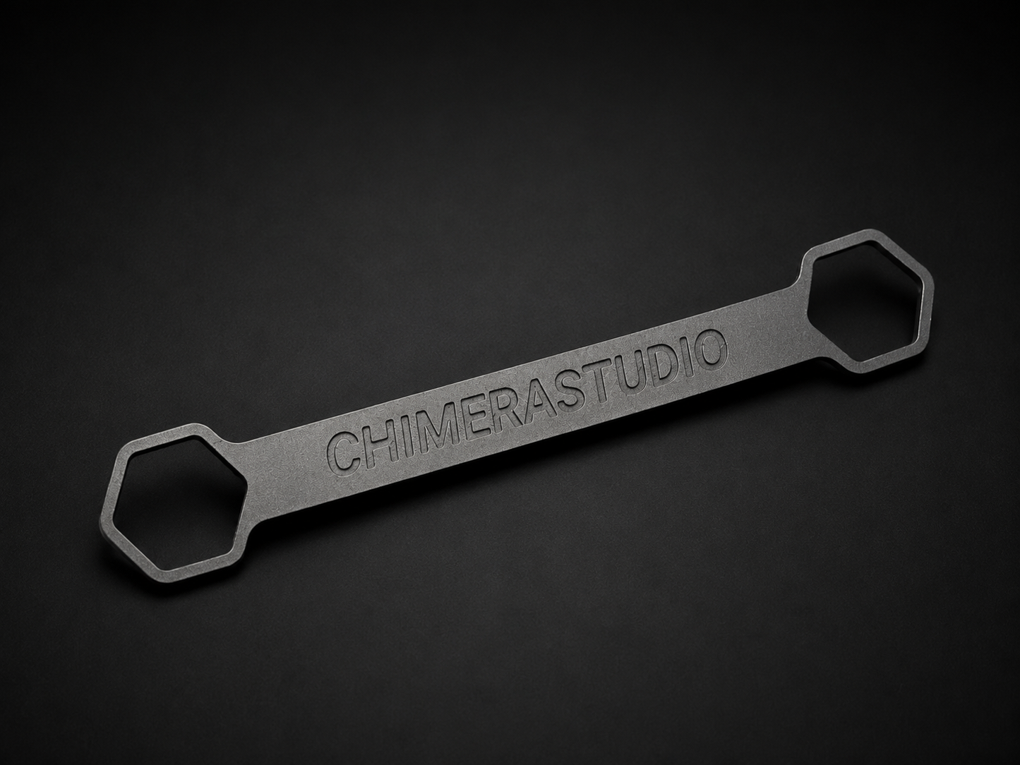 CHIMERA STUDIO V2 Magnetic License Plate Bracket attached to vehicle front, showcasing easy magnetized mounting for license plates.