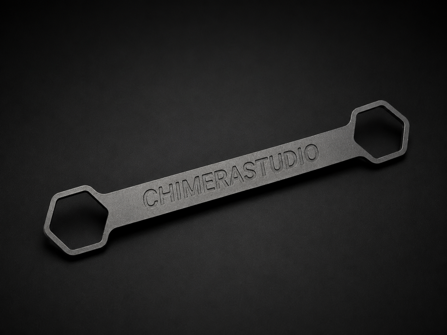 CHIMERA STUDIO V2 Magnetic License Plate Bracket attached to vehicle front, showcasing easy magnetized mounting for license plates.
