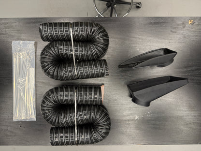 Chimera Studio A3 front bumper brake duct kit with right and left ducts, designed for improved cooling and aerodynamics.
